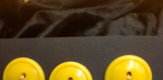 Fried Egg Buttons …. wait… what?? Lots of yellow